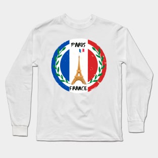 Paris France Eiffel tower Long Sleeve T-Shirt